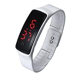 Bessky Excellent Ultra Thin Unisex Sports Silicone Digital LED Sports Wrist Watch