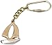 Hampton Nautical  Solid Brass Yacht Key Chain, 5