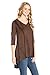 Frumos Womens 3/4 Sleeve Hi-Low Tie Dye Tunic Top Made In USA
