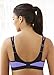 Glamorise Women's Plus Size Full Figure High Impact Wonderwire Sports Bra #9066, Black/Purple, 40DD