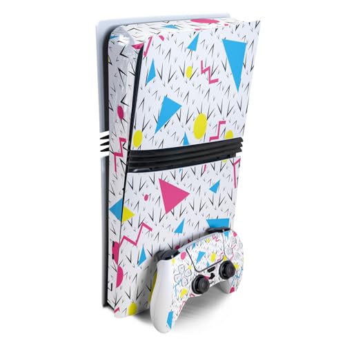 Gaming Skin Compatible with Sony PlayStation 5 PS5 Pro Bundle - 90s Fun - Premi…