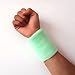 Bbolive 4' Inch Wrist Sweatband in 13 Different Neon Colors - Athletic Cotton Terry Cloth-Great for All Outdoor Activity(1 Pair) (Light Green)