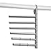 Lynk Hanging Pivoting Scarf Rack and Accessory Holder - Closet Hanger Organizer Rack - Platinum