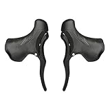 Lixada Bicycle Brake Handle 1 Pair Universal Aluminum MTB Mountain Bike Cycling Brake Levers Front & Rear Brake Levers Drop Handlebar Set