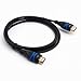 BlueRigger High Speed HDMI cable with Ethernet (3 Feet) - Ultra-thin and flexible - Supports 3D and Audio Return