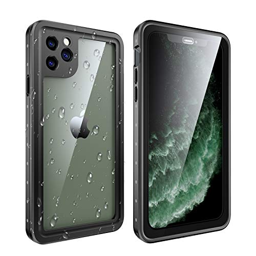 AMORNO iPhone 11 Pro Max Waterproof Case, Underwater Full Sealed Cover Full Body Rugged with Built-in Screen Protector Shockproof Dustproof Cases for iPhone 11 Pro Max 6.5 inch 2019