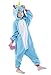 Newcosplay Children Unisex Unicorn Onesie Pajamas Costume (125#, New Blue Unicorn)