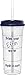 Hydr-8 Drink Your Effin Water Blue & Black 32oz Time Marked Water Bottle