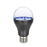 Lixada 7W 25 LED 365nm UV Light Bulb AC100V-240V A19 Ultraviolet Blacklight with E27 Lamp Base for Sterilization Attracting Insects Monetary Validation Identify Fluorescent Dyes