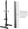 thumbnail image 2 of Adjustable Steel Squat Stands – 2-Piece Set For Barbell Free Press & Bench – 550lb Capacity 2 of 6
