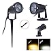 Lemonbest 2pcs LED Landscape Garden Wall Yard Path Pond Flood Spot Light Outdoor IP65 Decorative Lamp Cool White 12V