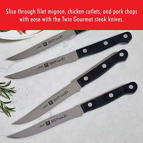 ZWILLING Steak Knife Set, 4 pc, black Pricepulse