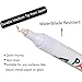 Vickay Paint Pens Marker White for Rock, Stone, Ceramic, Metal, Glass, Wood, Set of 6 Medium Tip Paint Markers High Volume Ink Water Resistant for DIY Craft Quick Drying with 2 Extra Chisel Tips