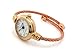 New Rose Gold Cable Band Geneva Women's Petite Bangle Watch