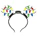 Disney Parks Mickey Mouse Holiday Animated Glow Light-up Ears Headband