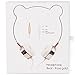 LUX ACCESSORIES Rose Gold Bear Ears Headphones Wire Frame Headset w Microphone