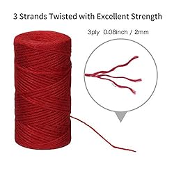 Tenn Well Colored Jute Twine, 328 Feet x 2 Rolls