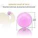 Lightaling 100pcs Pink & Purple Ocean Balls & Pit Balls Soft Plastic Phthalate & BPA Free Crush Proof - Reusable and Durable Storage Mesh Bag with Zipper