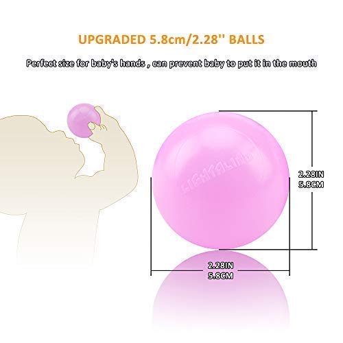 3 Lightaling+100pcs+Purple+Plastic+Phthalate