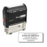 Bank Deposit Stamp - Five Line Self Inking Stamp for Check Endorsement - 7/8