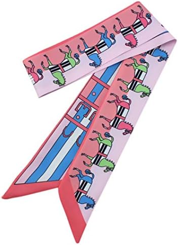 Shybuy Womens Twill Scarf, Necktie, Handbag Handle Ribbon, Headbands Hairbands Scarf (1.9739.37 in, L)