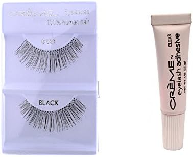 24 Pairs Crème 100% Human Hair Natural False Eyelash Extensions #821 ,Free Gift