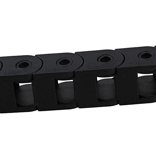 Yibuy R18 10x10 mm CNC Router Mill Cable Drag Chain Wire Carrier 1M Bridge Type