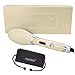 AsaVea Hair Straightener Brush with built in premium anion generator,lighter and smaller, good for using at home or travelling(Platinum)