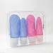 Leakproof Travel Bottles, (4 Pack) TSA Approved Portable Travel Containers, Refillable and Squeezable Soft Silicone Travel Size Toiletries Containers for Liquids, Lotion, Cond, Shamp etc.
