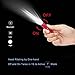 GLAREE E03 Keychain Flashlight, CREE LED 150 Lumens Mini Torch AAA Battery EDC Pocket Penlight Portable Emergency Light, Red