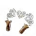 Ever Cute Stylish Heart Chain Cardigan Sweater Clip Guard Versatile Filigree Cinch Shawl Cape Scarf Collar Clip Flexible Clothing Button Jewelry-Silver