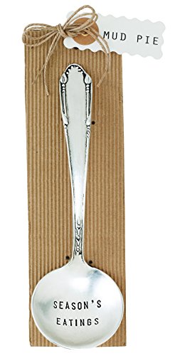 Mud Pie Seasons Greetings Gravy Ladle, Silver