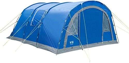 Trail 6 Person Family Tunnel Tent 4000mm HH Sewn In Groundsheet Camping Haytor