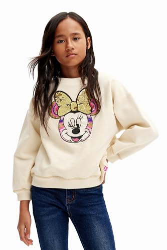 Desigual Girl Knit Sweat Long Sleeve, White