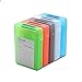 EAXER [5-Pack] Hard Drive Disk Protective Box Shockproof Anti-Static Storage Case for 3.5 Inch HDD - Green/Red/Gray/Blue/White
