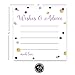 Purple and Gold Advice Cards (25 Pack) Fun Bridal Shower Activity - Best Wishes for New Parents - Unique Advice Alternative for Graduations, Birthdays & Time Capsules - 4x4 Cards