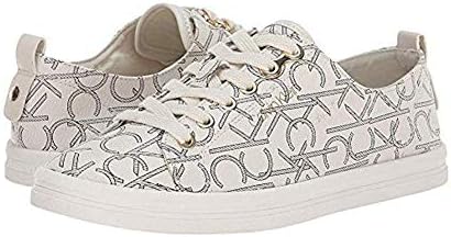 womens white calvin klein trainers