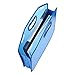 A4 Document Holder Folder Storage Bag - Waterproof Portable Polyester A4 Paper Sheet Folder, Blue - 15 x 12.5 x 3 inches