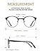 TIJN New Round Metal Non-Prescription Glasses Frame with Clear Lens