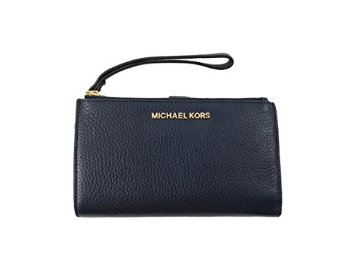 Michael Kors Jet Set Travel double Zip Wristlet (Navy Blue) - Thumbnail 7