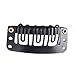 Clip for hair extension, snap clip for DIY use, black 20pcs