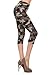 Leggings Depot Women's Popular Best Capri Cropped Butterknit Soft Printed Brush High Waist Quality Leggings Batch3 (Regular (Size 0-12), Army Game)