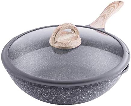 中華鍋 耐熱ハンドル 焦げ付き防止パン30 Cm安全誘導ポット Color One 高品質新品 Picture As Size Size