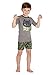 INTIMO Boys' Little Train Your Dragon 'Night Fury' Pajama Short Set, Black, 4/5