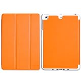 MoKo Case for iPad Mini 3 / 2 / 1, Slim Smart-shell Stand Cover Case for Apple iPad Mini 1 (2012) / iPad Mini 2 (2013) / iPad Mini 3 (2014), ORANGE (Will not fit iPad Mini 4)