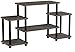 Furinno Turn-N-Tube No Tools Entertainment Center, Round Square Corner, French Oak Grey/Black