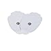 Tens Unit Muscle Stimulator Replacement Pads Patches 10 Pads (5 Pairs) Stick-on Pads Reusable Electrodes Snap On,Latex Free (White)