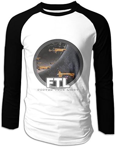 Men's Raglan FTL Faster Than Light T-shirt Black Large