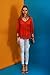 Angashion Women's Off Shoulder Lace Splice Loose Trim Casual Henley Blouse T-Shirt Tops