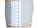 Breathable Super Flat Les Lesbian Tomboy Compression 3 Rows Clasp Chest Binders (Medium, Grey)
